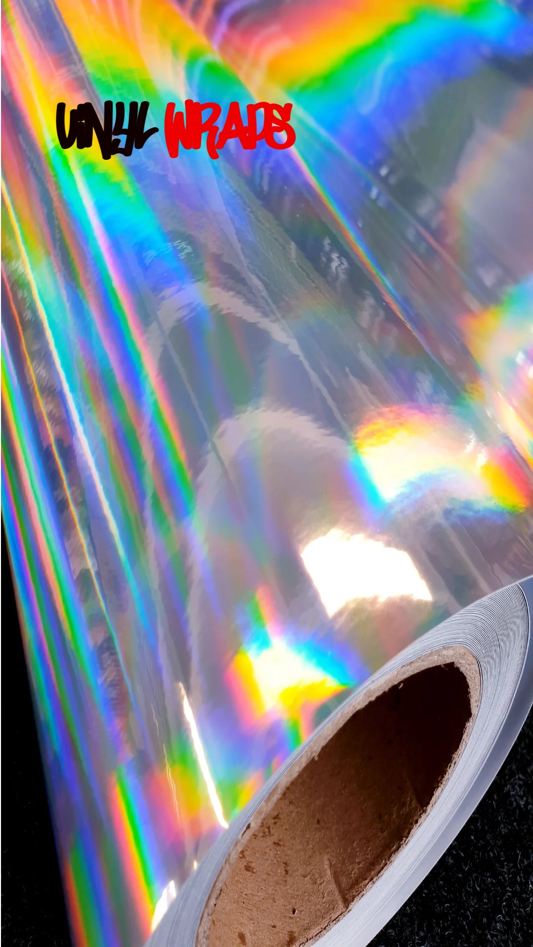Premium Gloss Rainbow Chameleon Silver Vinyl Wrap