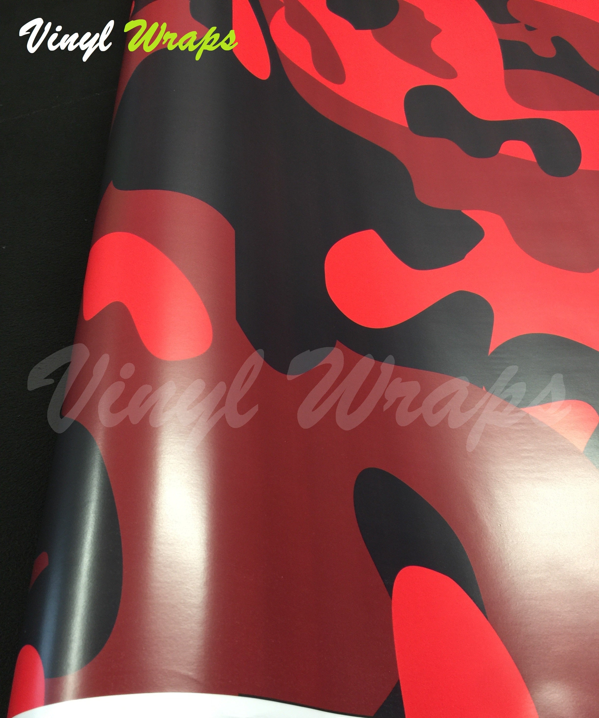 Red Camo Vinyl Wrap