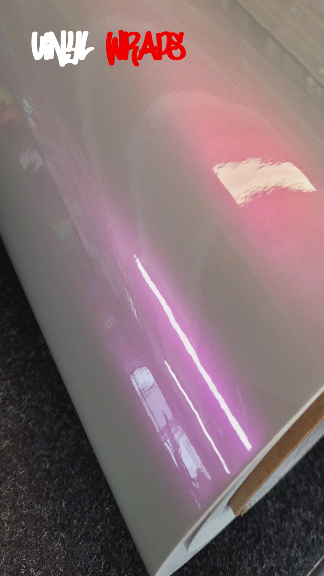 Premium Gloss Flip Nardo Grey Red Vinyl Wrap