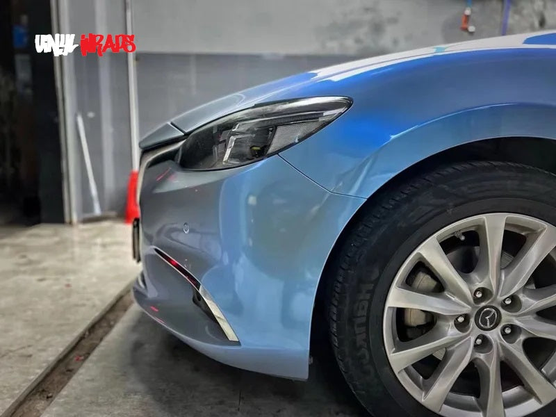Premium Gloss Flip Grey Blue Vinyl Wrap