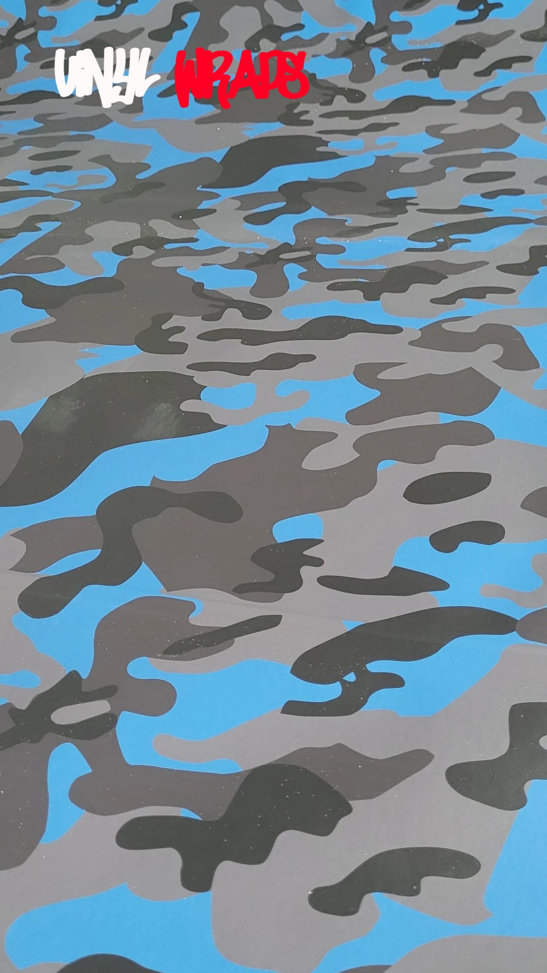 Blue Camo Vinyl Wrap