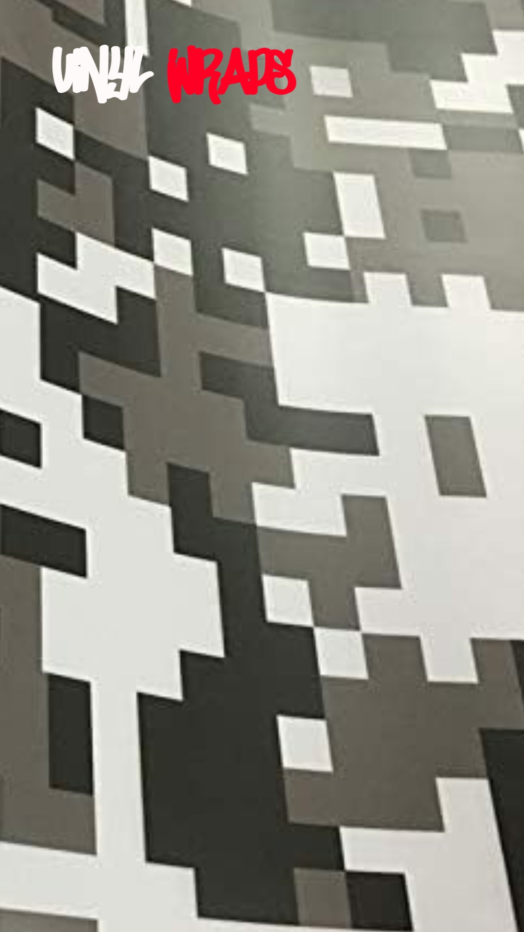 Digital Black And White Camo Vinyl Wrap