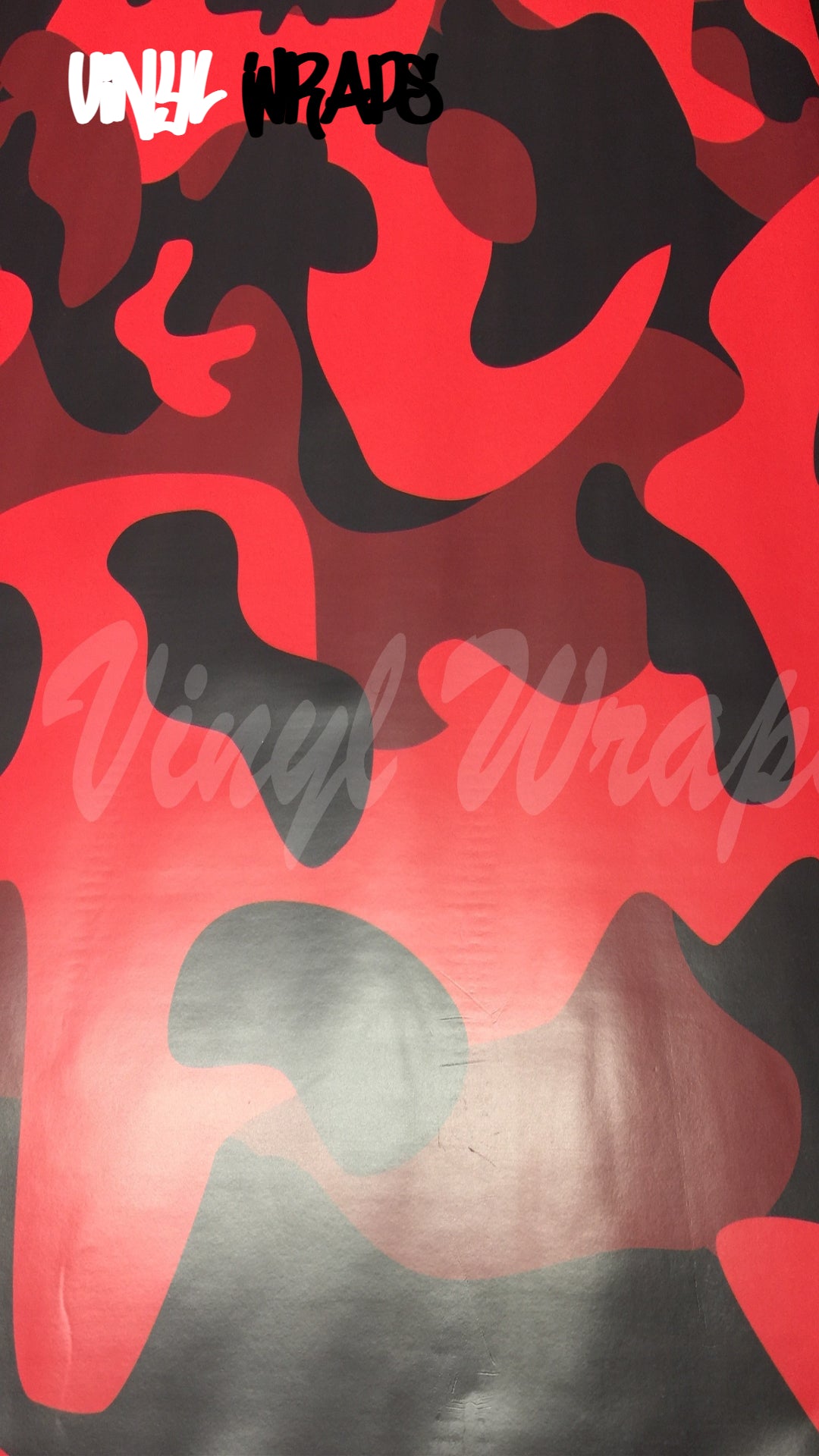 Red Camo Vinyl Wrap