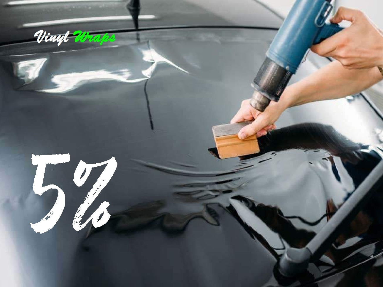 5% 75CM x 3M Black, Car Window Tint With Install Tools Included