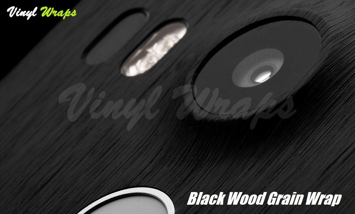 Black Wood Grain Vinyl Wrap
