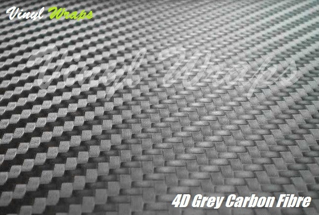 4D Grey Carbon Fibre Vinyl