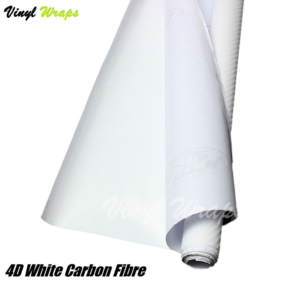 4D White Carbon Fibre Vinyl