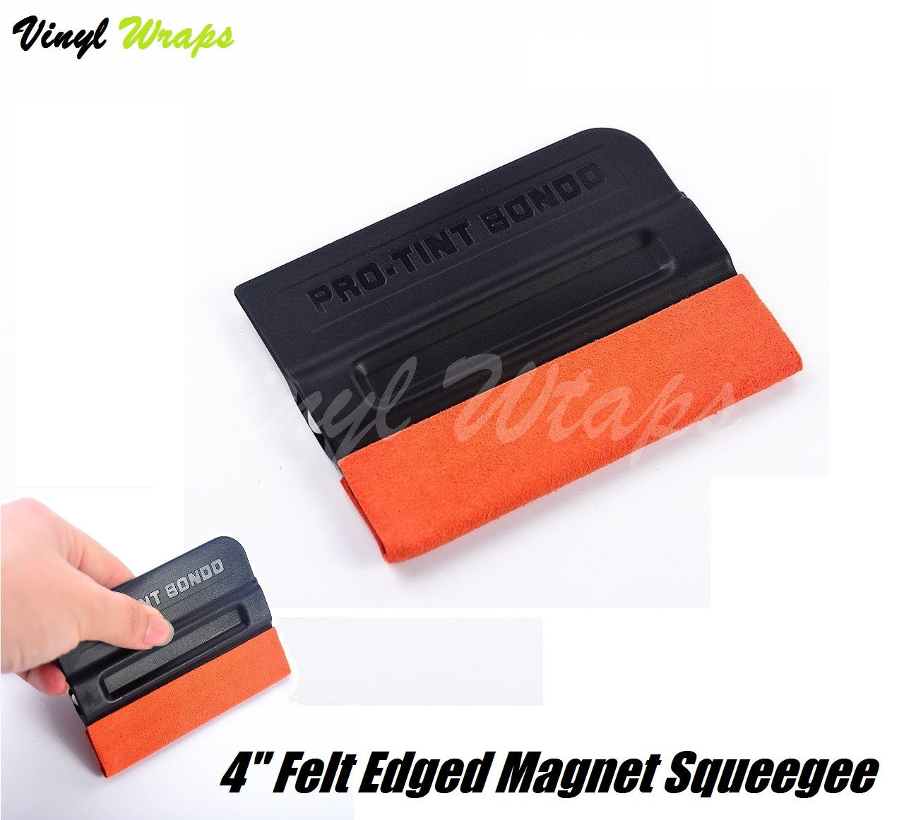 4 Inch Suede Edged Magnet Squeegee