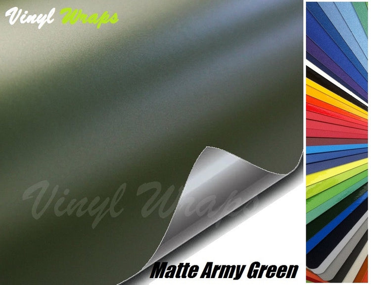 Matte Army Green Vinyl Wrap