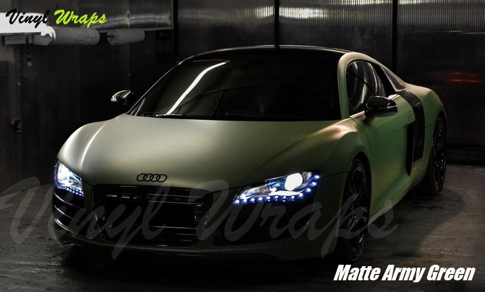 Matte Army Green Vinyl Wrap