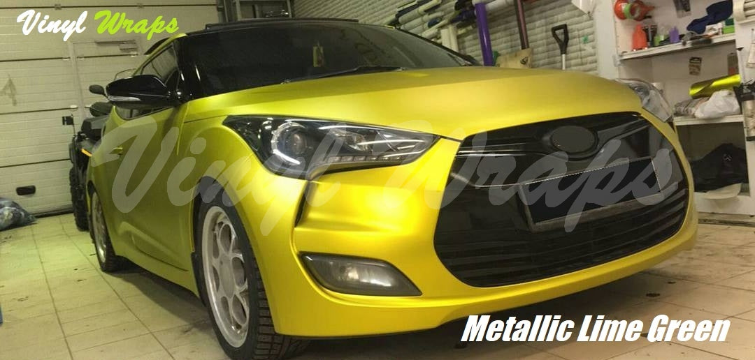Metallic Lime Green Vinyl Wrap