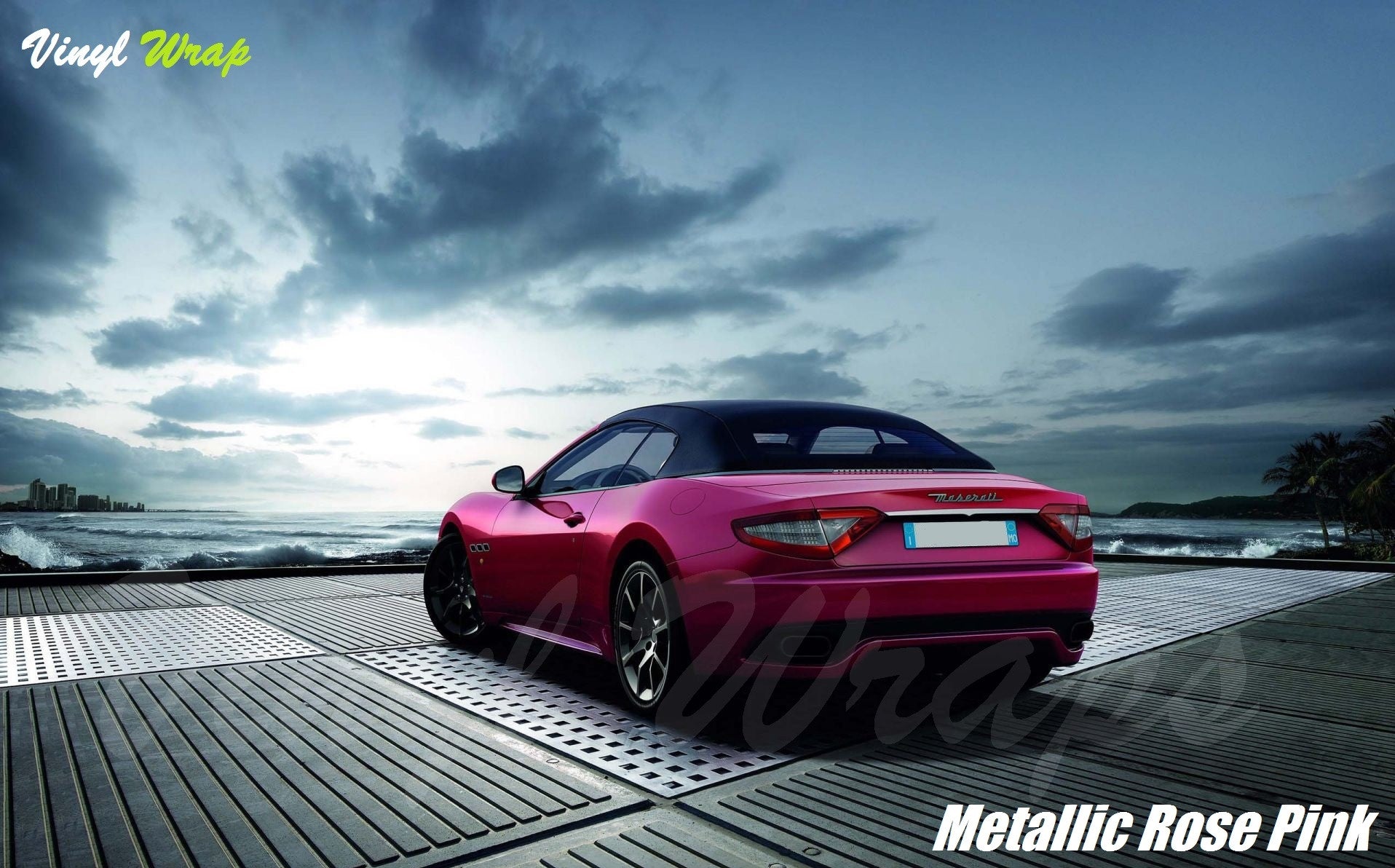 Metallic Rose Pink Vinyl Wrap