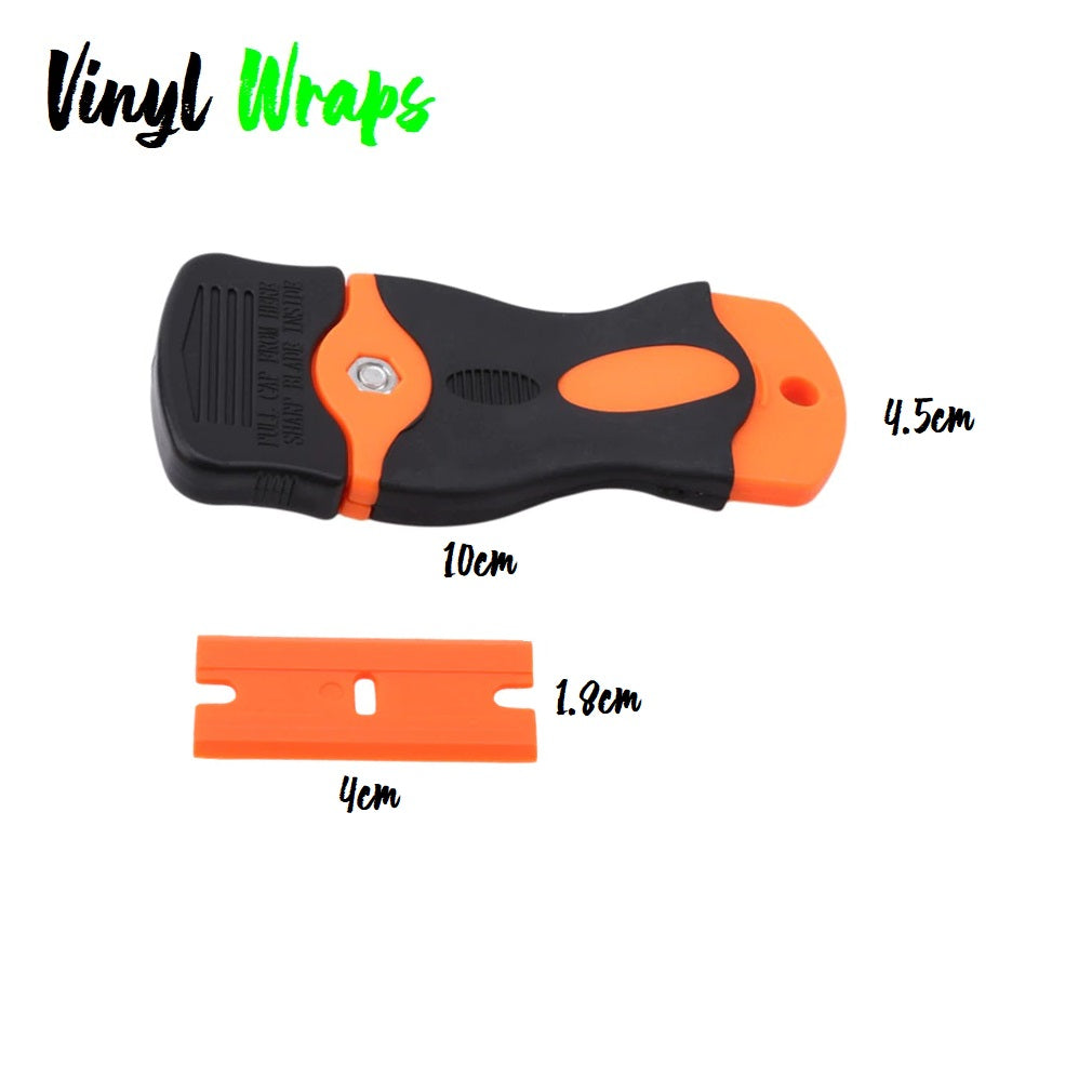 Safety Soft Grip Glue Scraper With 10 Spare Blades