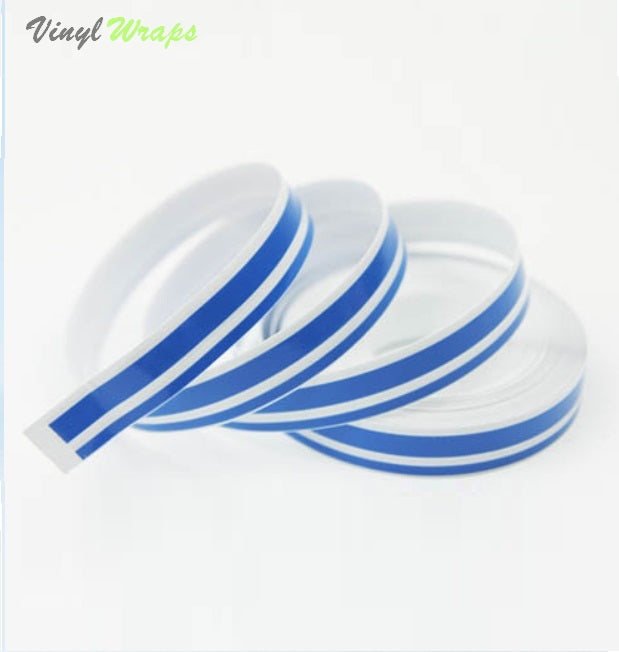 4 + 2MM Racing Stripes, 5 Colours to Choose From 9.8M Roll
