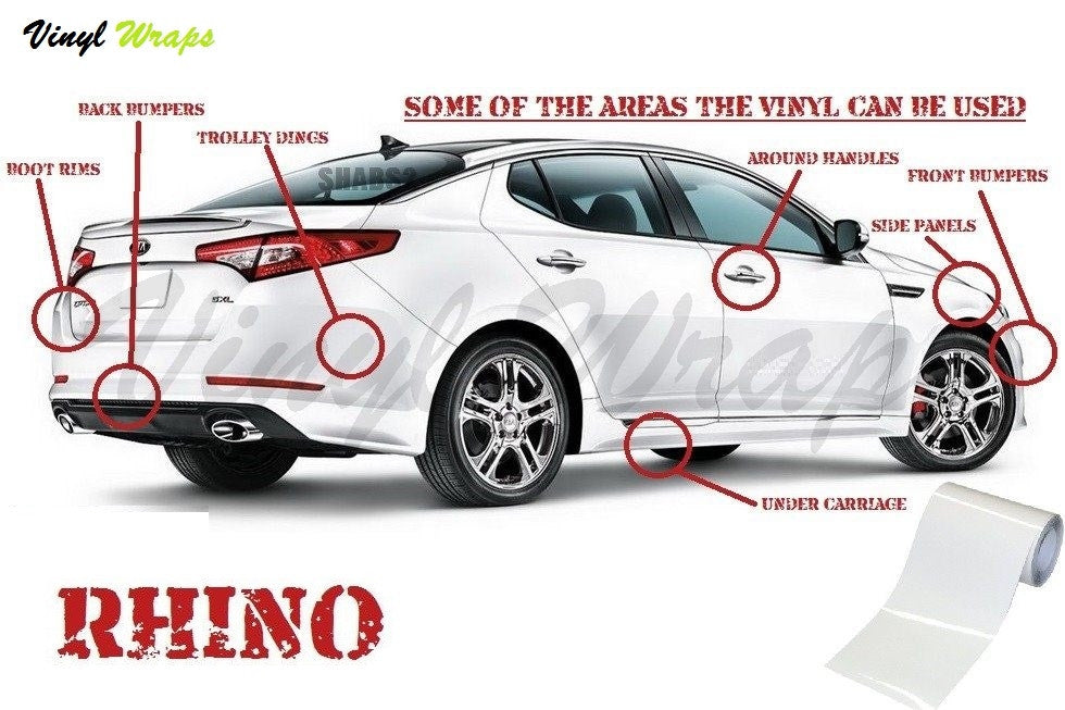 Rhino Protective Clear Vinyl Wrap 20CM
