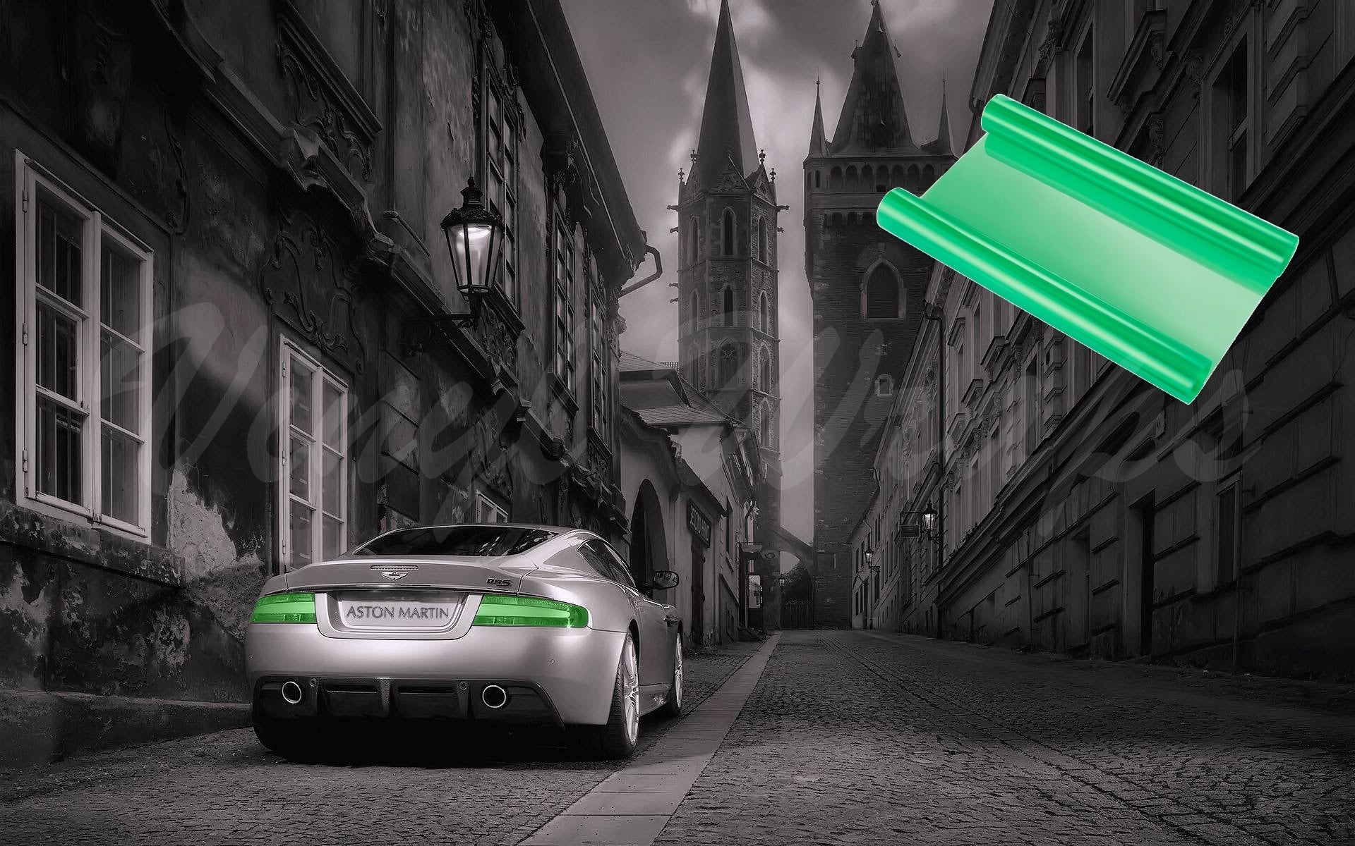 Head And Brake Light Tint Green